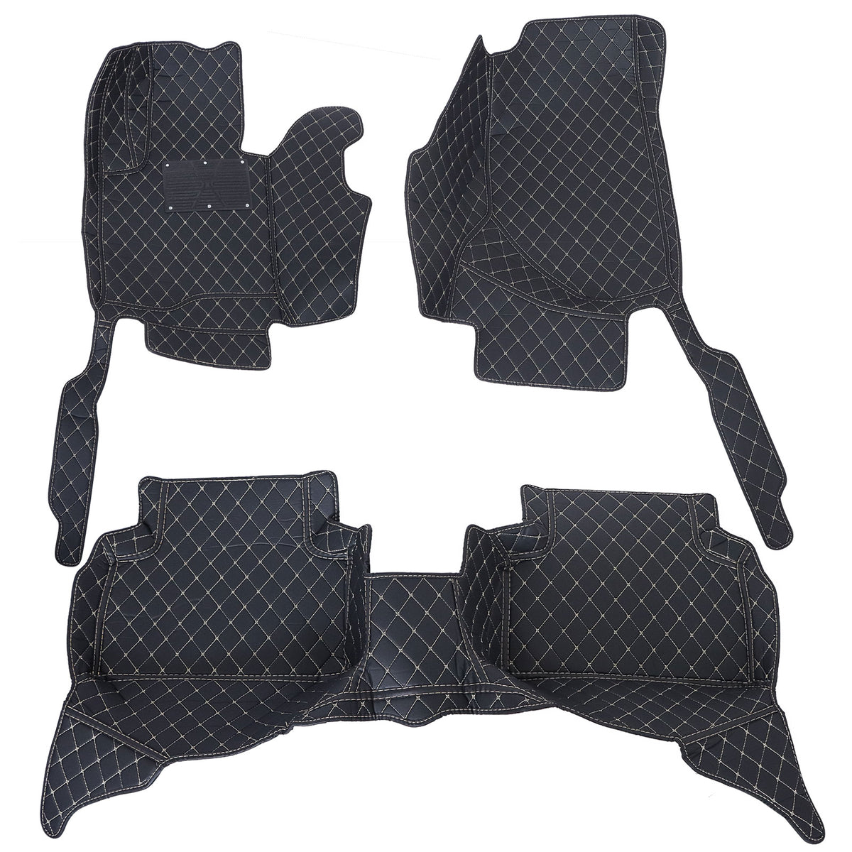 For 2009-2013 Infiniti FX35 FX37 FX45 Microfiber Leather Floor Mats Front + Rear