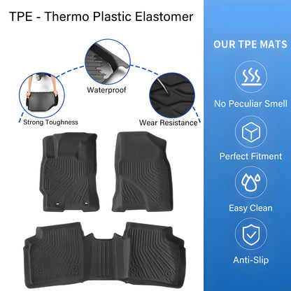 Floor Mats Liners TPE For 2003-2009 Toyota Prius 3D Model NEW All-Weather NEW