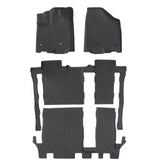 Floor Mats Liners TPE For 2013-2020 Toyota Sienna 8 Seats 3D Model  All-Weather