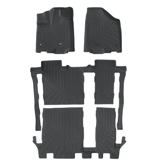 Floor Mats Liners TPE For 2013-2020 Toyota Sienna 8 Seats 3D Model  All-Weather