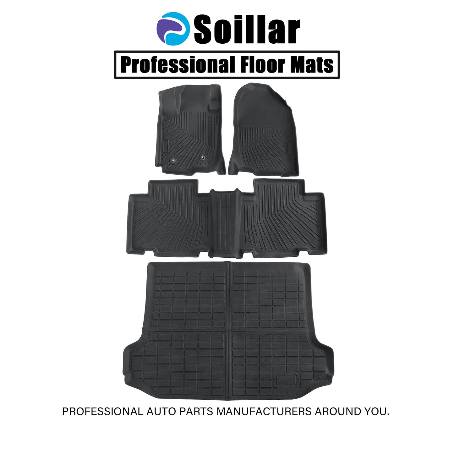Floor Mats & Trunk?Cargo Liners TPE For 2006-2012 Toyota RAV4 3D Model NEW