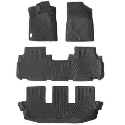Floor Mats Liners TPE For 2008-2013 Toyota Highlander 3D Model NEW All-Weather