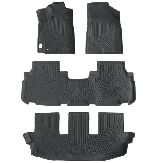 Floor Mats Liners TPE For 2008-2013 Toyota Highlander 3D Model NEW All-Weather