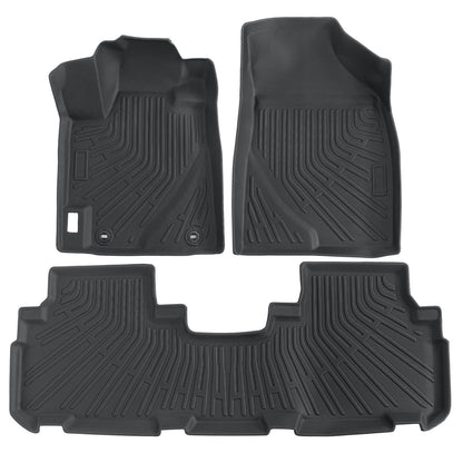 Floor Mats Liners TPE Fits 2008-2013 Toyota Highlander 3D Model NEW All-Weather