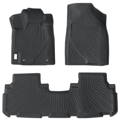 Floor Mats Liners TPE Fits 2008-2013 Toyota Highlander 3D Model NEW All-Weather