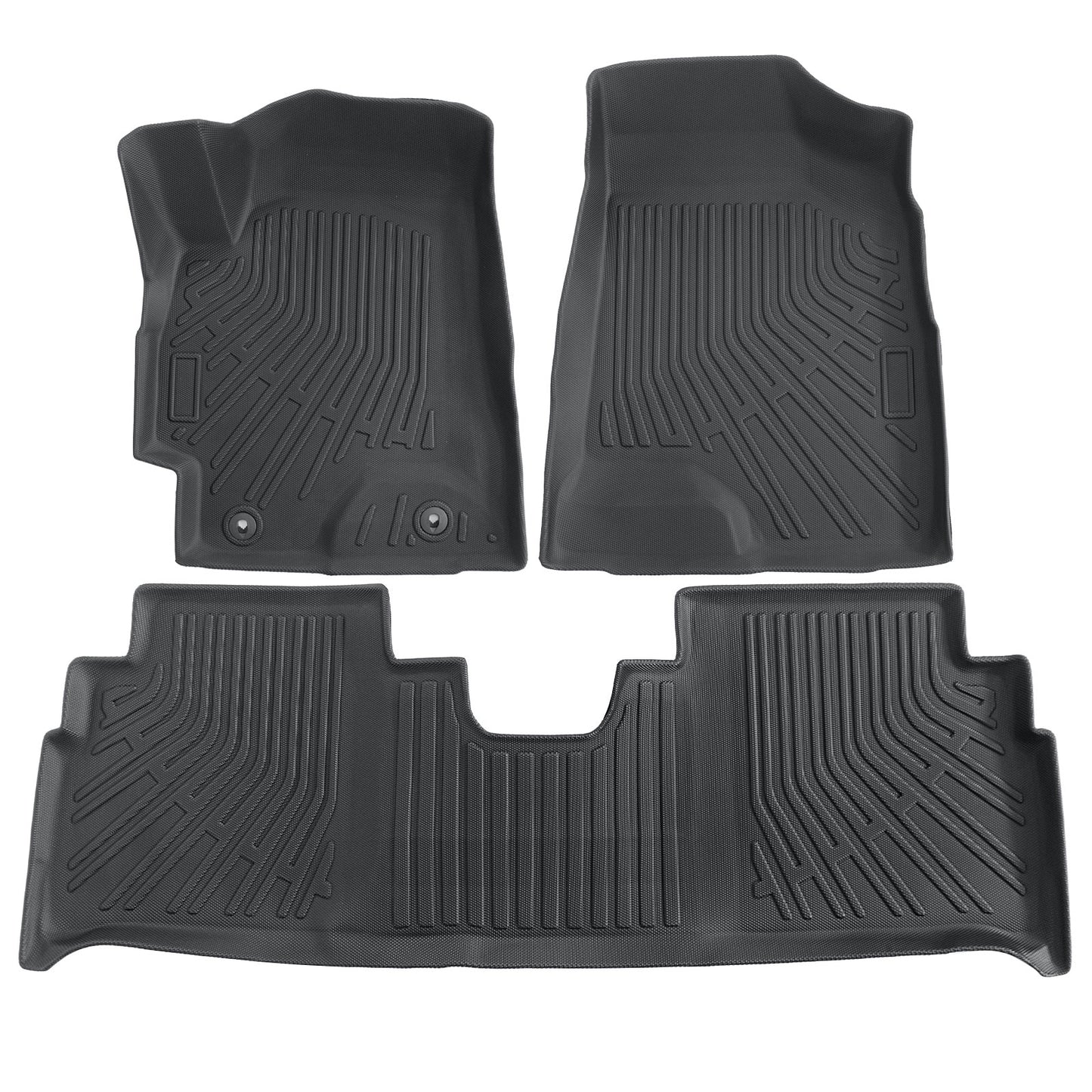 TPE Front & 2nd Row Floor Mats Liner All Weather For 2001-2007 Toyota Highlander