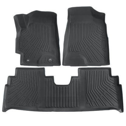 TPE Front & 2nd Row Floor Mats Liner All Weather For 2001-2007 Toyota Highlander