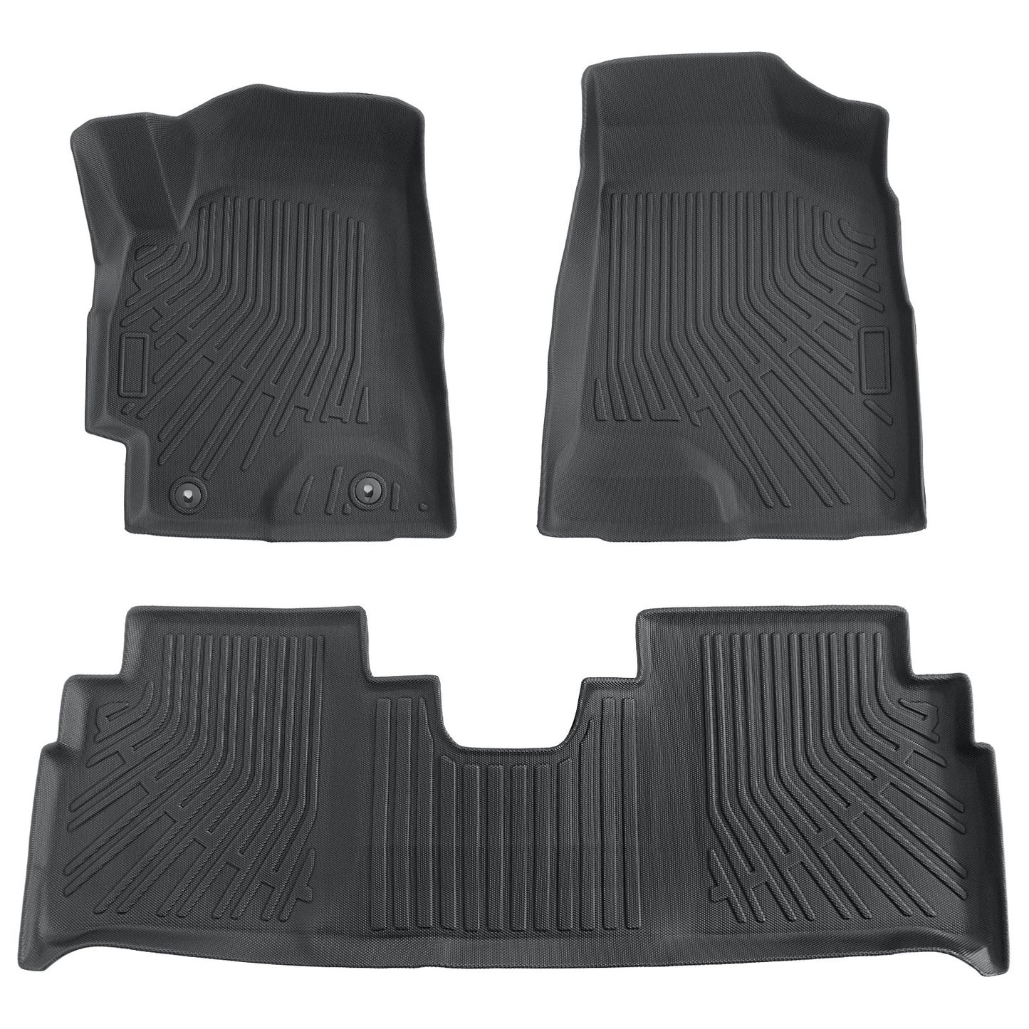 TPE Front & 2nd Row Floor Mats Liner All Weather For 2001-2007 Toyota Highlander