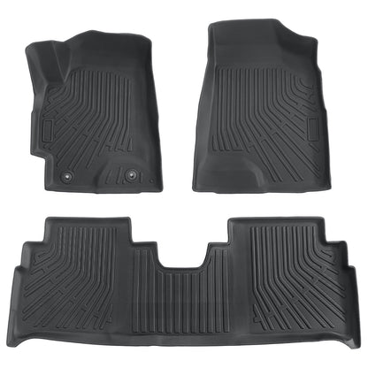 TPE Front & 2nd Row Floor Mats Liner All Weather For 2001-2007 Toyota Highlander