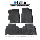 TPE Front & 2nd Row Floor Mats Liner All Weather For 2001-2007 Toyota Highlander