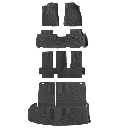 Floor Mats & Trunk Cargo Liner TPE For 2014-2019 Toyota Highlander 7 Seats NEW
