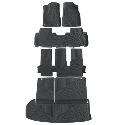 Floor Mats & Trunk Cargo Liner TPE For 2014-2019 Toyota Highlander 7 Seats NEW