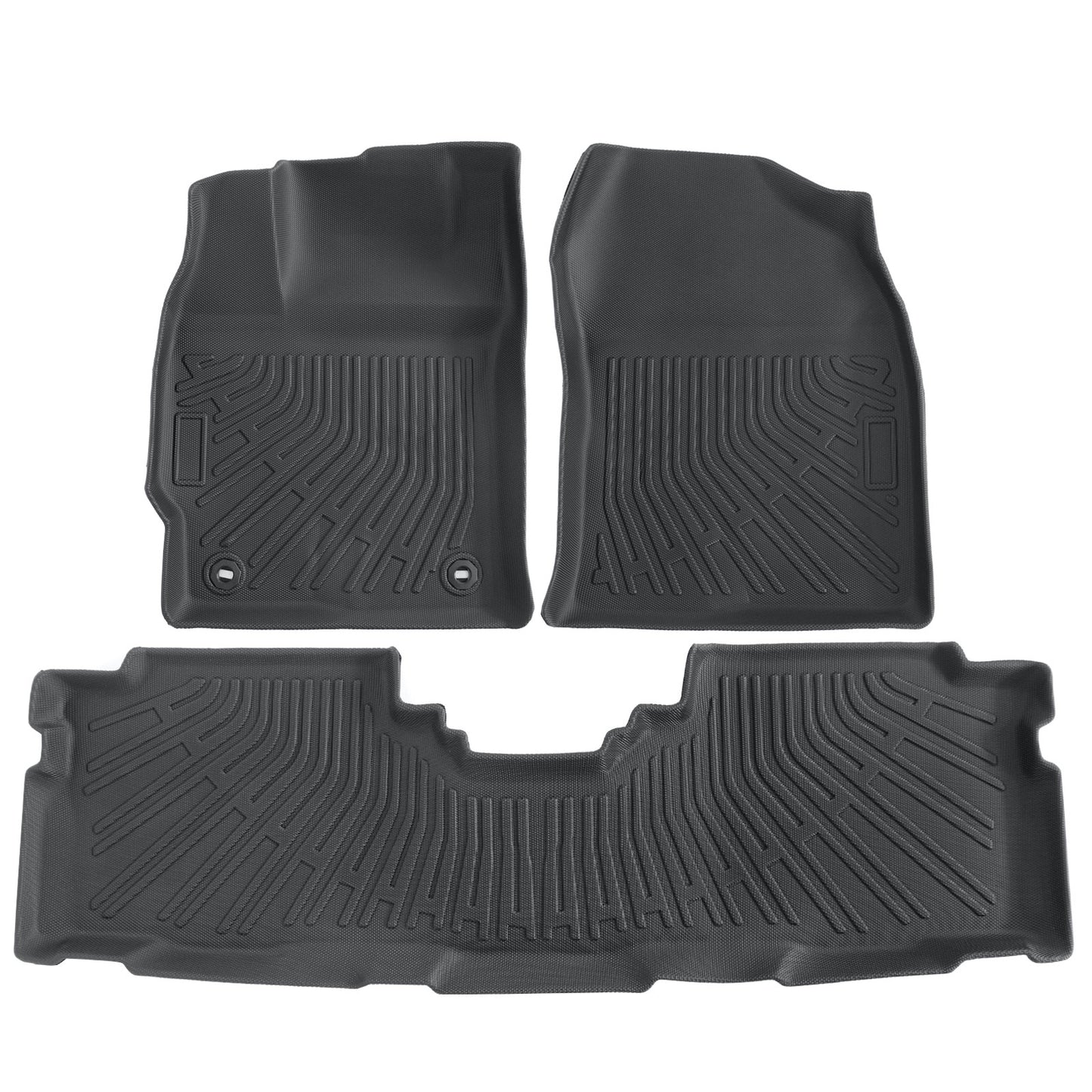 Front & 2nd Row TPE Floor Mats Liners All Weather For 2012-2017 Toyota Prius V