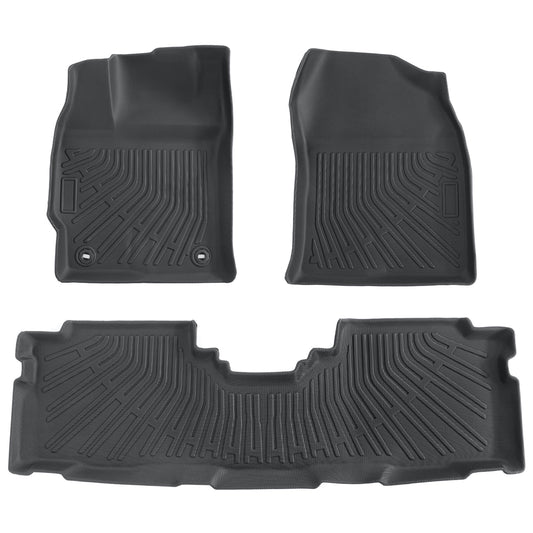 Front & 2nd Row TPE Floor Mats Liners All Weather For 2012-2017 Toyota Prius V