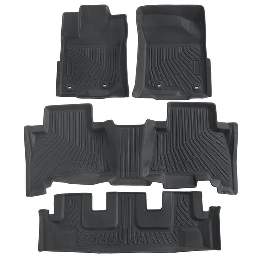 Floor Mats Liner TPE For 2013-2024 Toyota 4Runner 7 Seats 3D Model  All-Weather