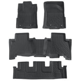Floor Mats Liner TPE For 2013-2024 Toyota 4Runner 7 Seats 3D Model  All-Weather