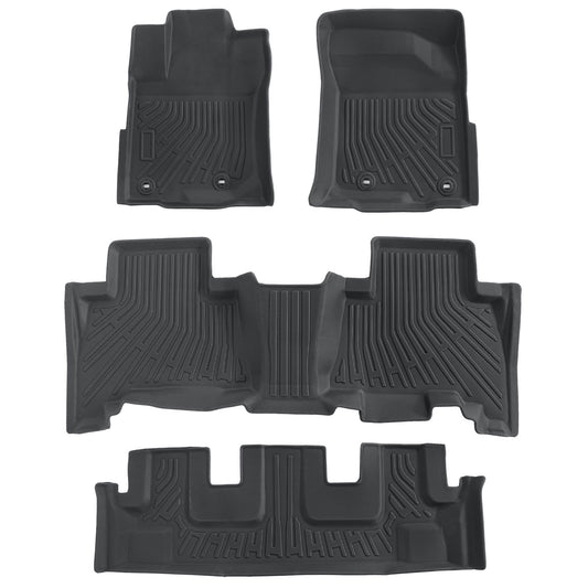 Floor Mats Liner TPE For 2013-2024 Toyota 4Runner 7 Seats 3D Model  All-Weather