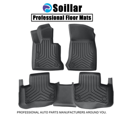 Floor Mats Liner For 2009-2015 Mercedes-Benz GLK Class X204 TPE All Weather New