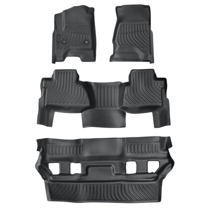 3D TPE All-Weather Floor Mats Liners 3 Rows For 2015-2020 GMC Yukon Chevy Tahoe