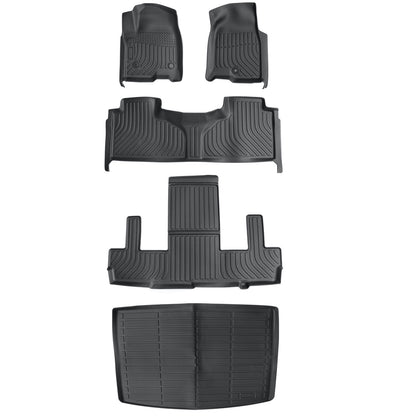 Floor Mats & Trunk Cargo Liner For 2021-2025 Chevy Suburban GMC Yukon XL TPE 4x