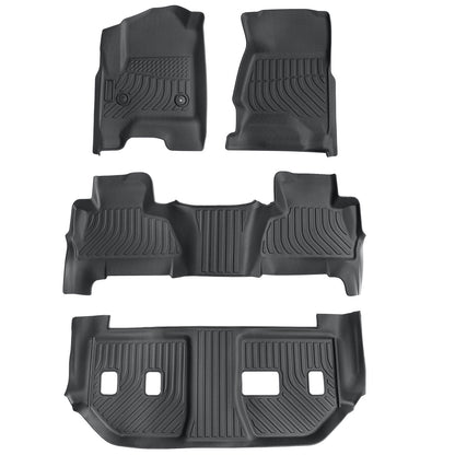 Floor Mats Liner For 2015-2020 Chevy Suburban GMC Yukon XL Bucket Seats TPE 3Row