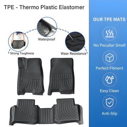 Floor Mats Liner For 2023-2025 Chevy Colorado GMC Canyon Crew Cab Front & Rear