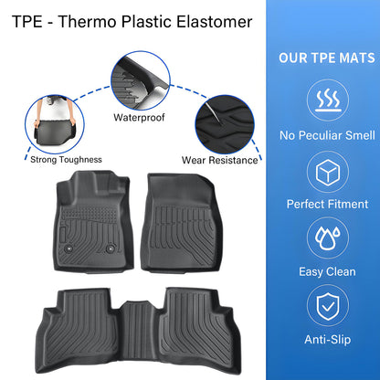 Fits 2021 2022 Chevy Trailblazer AWD TPE 1st & 2nd Row Floor Mats Liner 4-Door