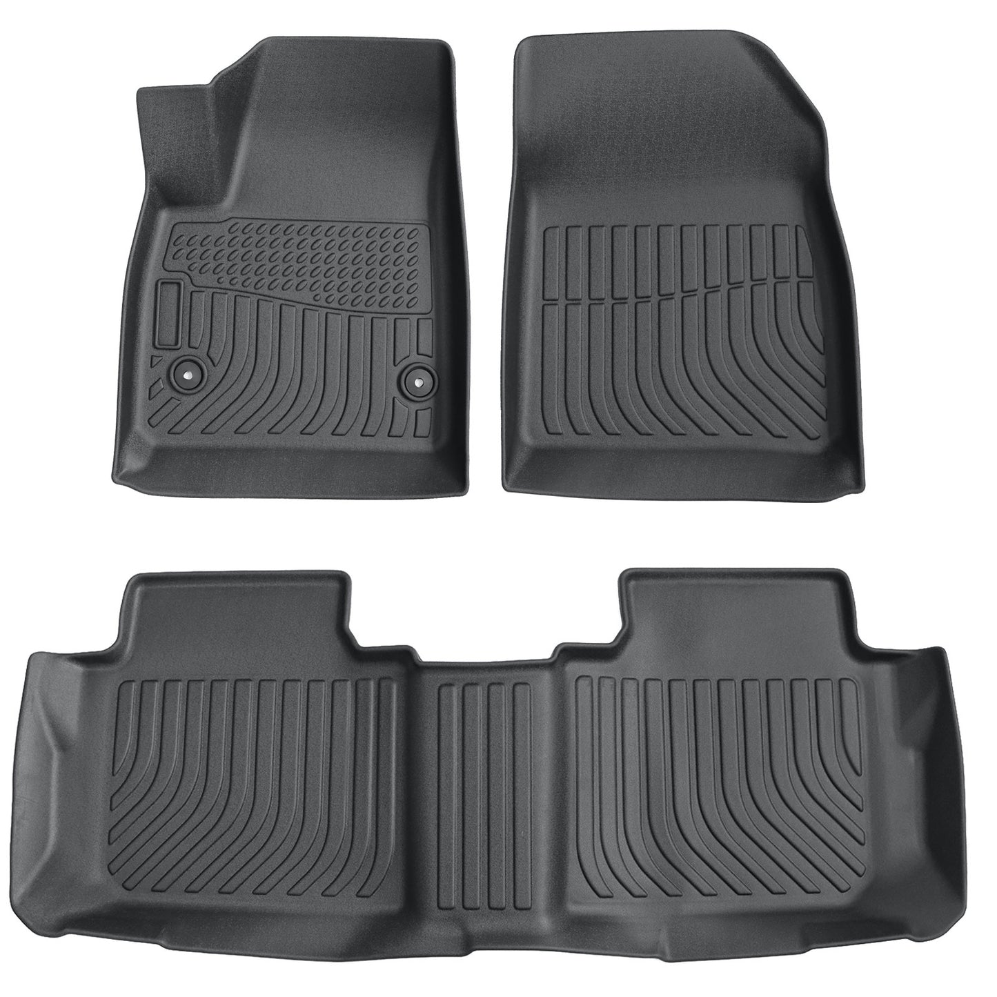 Floor Mats Liners TPE For 2019-2025 Chevrolet Blazer Front & Rear 3D All-Weather