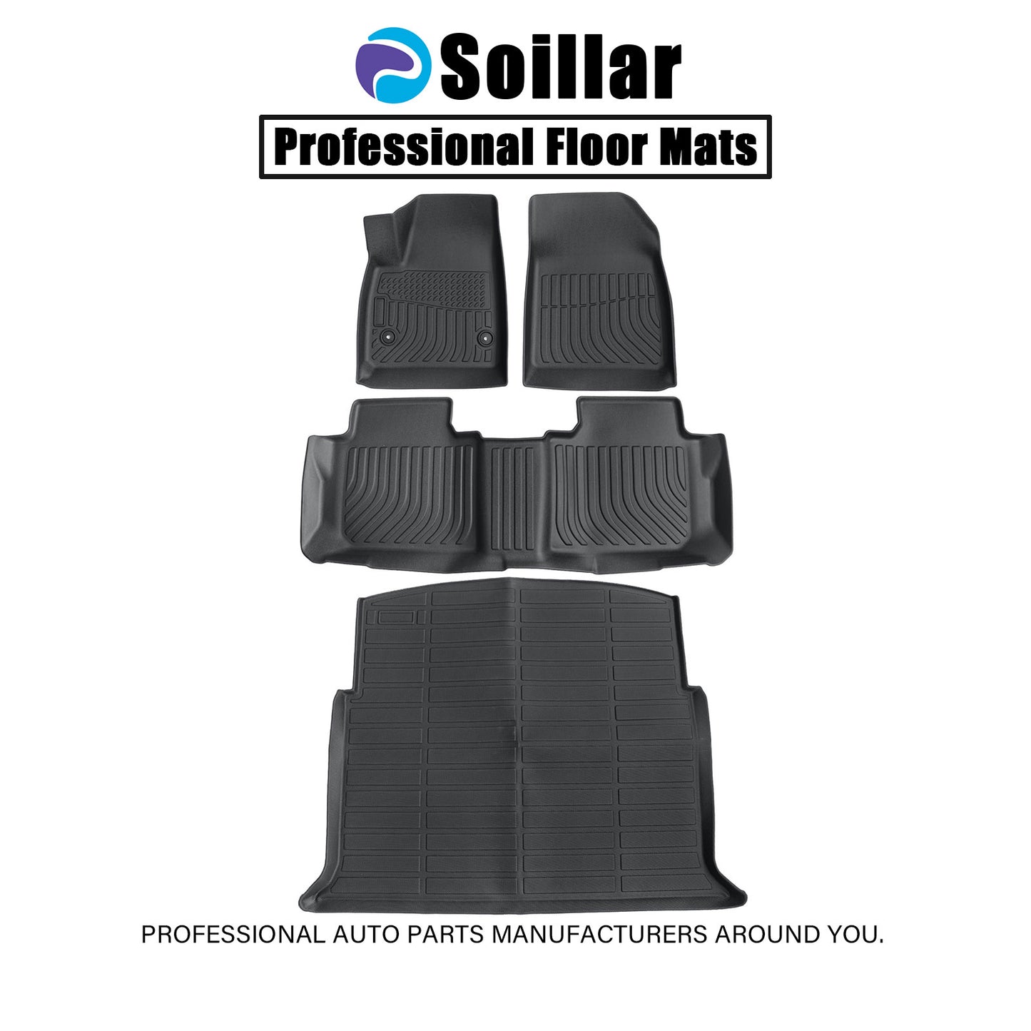 Floor Mats Trunk?Cargo Liner TPE For 2019-2025 Chevy Blazer Heavy Duty 3D Model