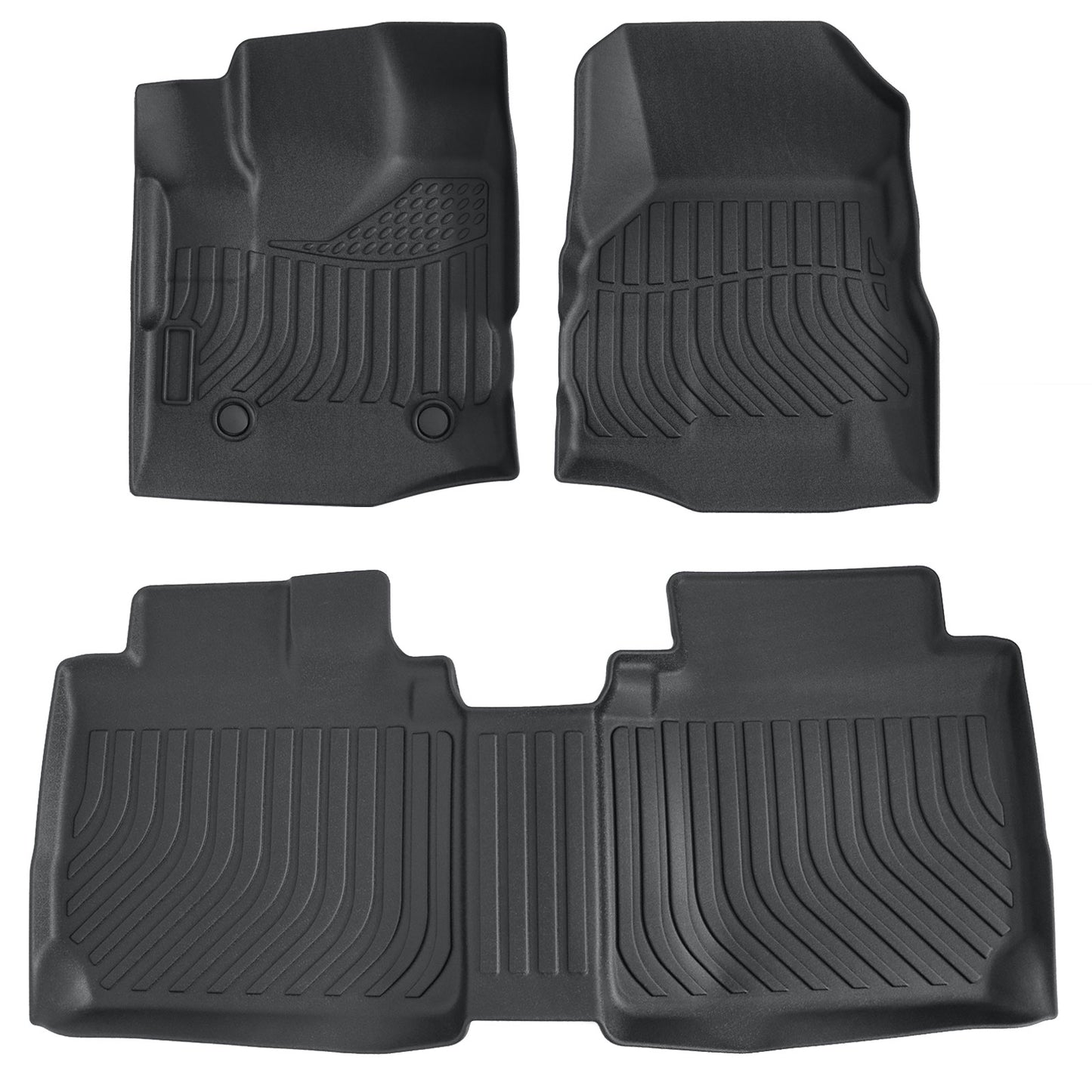 Floor Mats Liner For 2010-2017 Chevy Equinox GMC Terrain 4-Door Front & Rear 3X