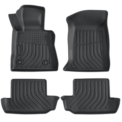 Floor Mats Liner For 2016 - 2024 Chevrolet Camaro Front & Rear All-Weather Black