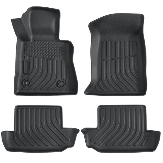 Floor Mats Liner For 2016 - 2024 Chevrolet Camaro Front & Rear All-Weather Black