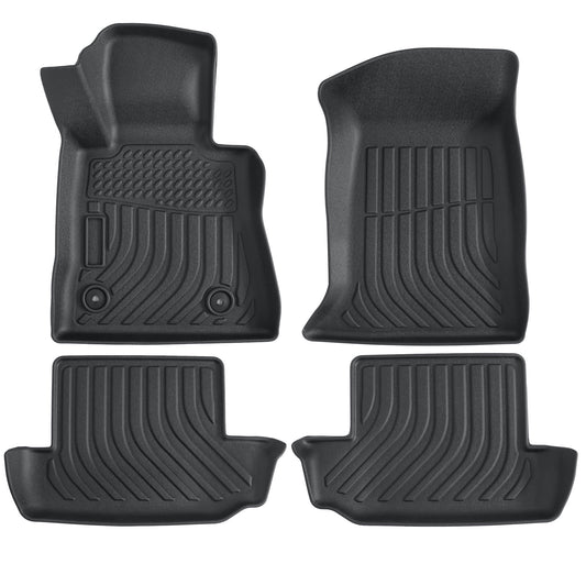 Floor Mats Liner For 2016 - 2024 Chevrolet Camaro Front & Rear All-Weather Black