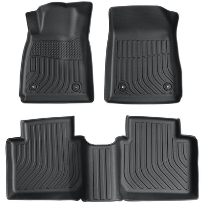 Floor Mats Liner For 2014 - 2020 Chevrolet Impala Front & Rear All-Weather Black
