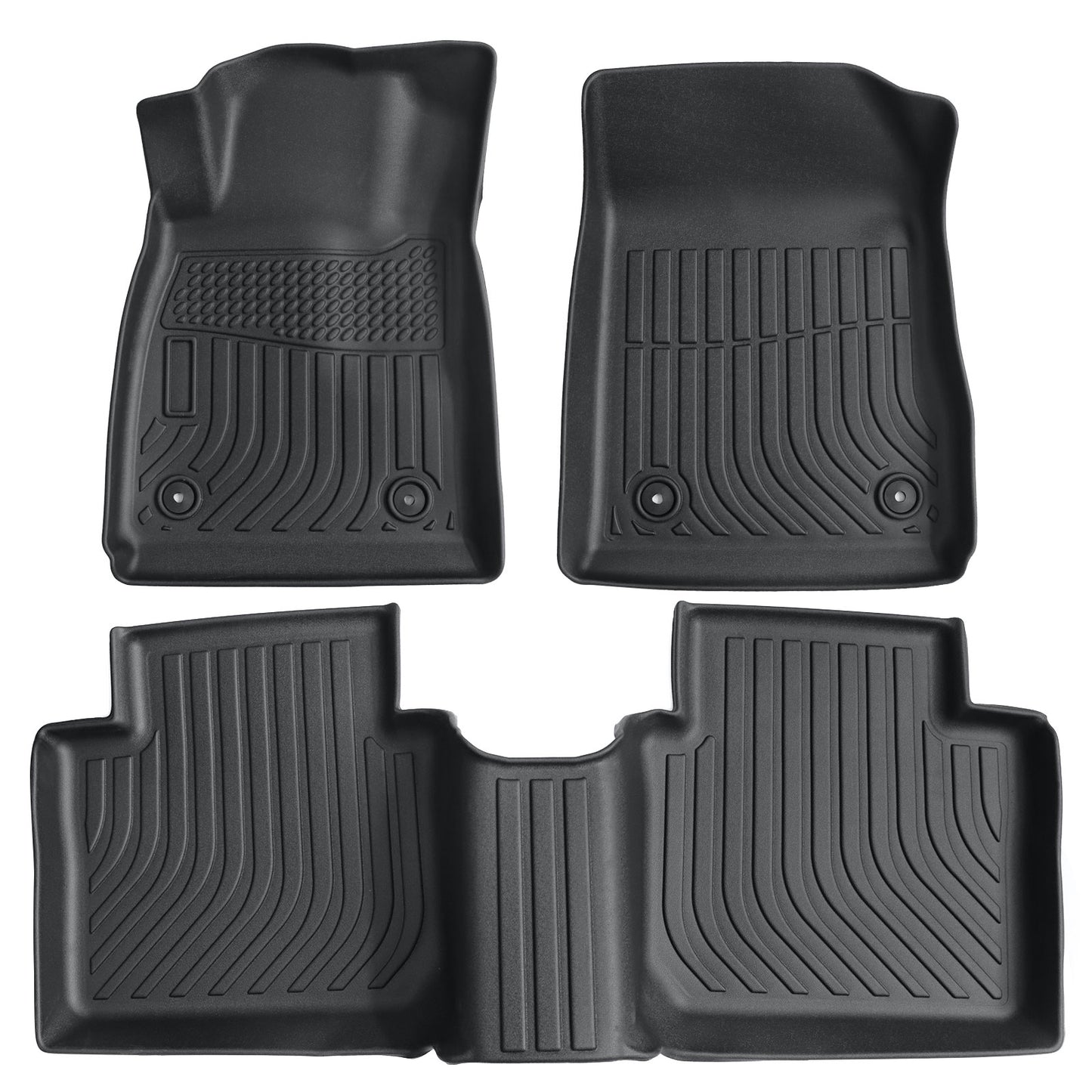 Floor Mats Liner For 2014 - 2020 Chevrolet Impala Front & Rear All-Weather Black