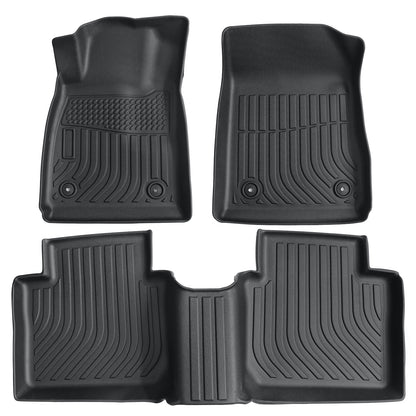 Floor Mats Liner For 2014 - 2020 Chevrolet Impala Front & Rear All-Weather Black