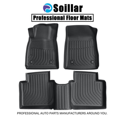 Floor Mats Liner For 2014 - 2020 Chevrolet Impala Front & Rear All-Weather Black