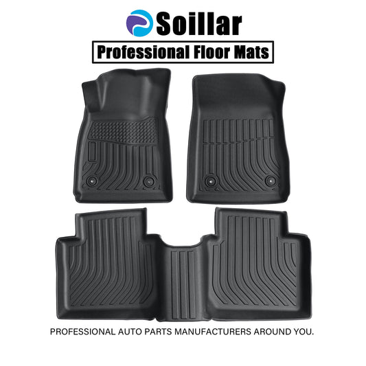 Floor Mats Liner For 2014 - 2020 Chevrolet Impala Front & Rear All-Weather Black