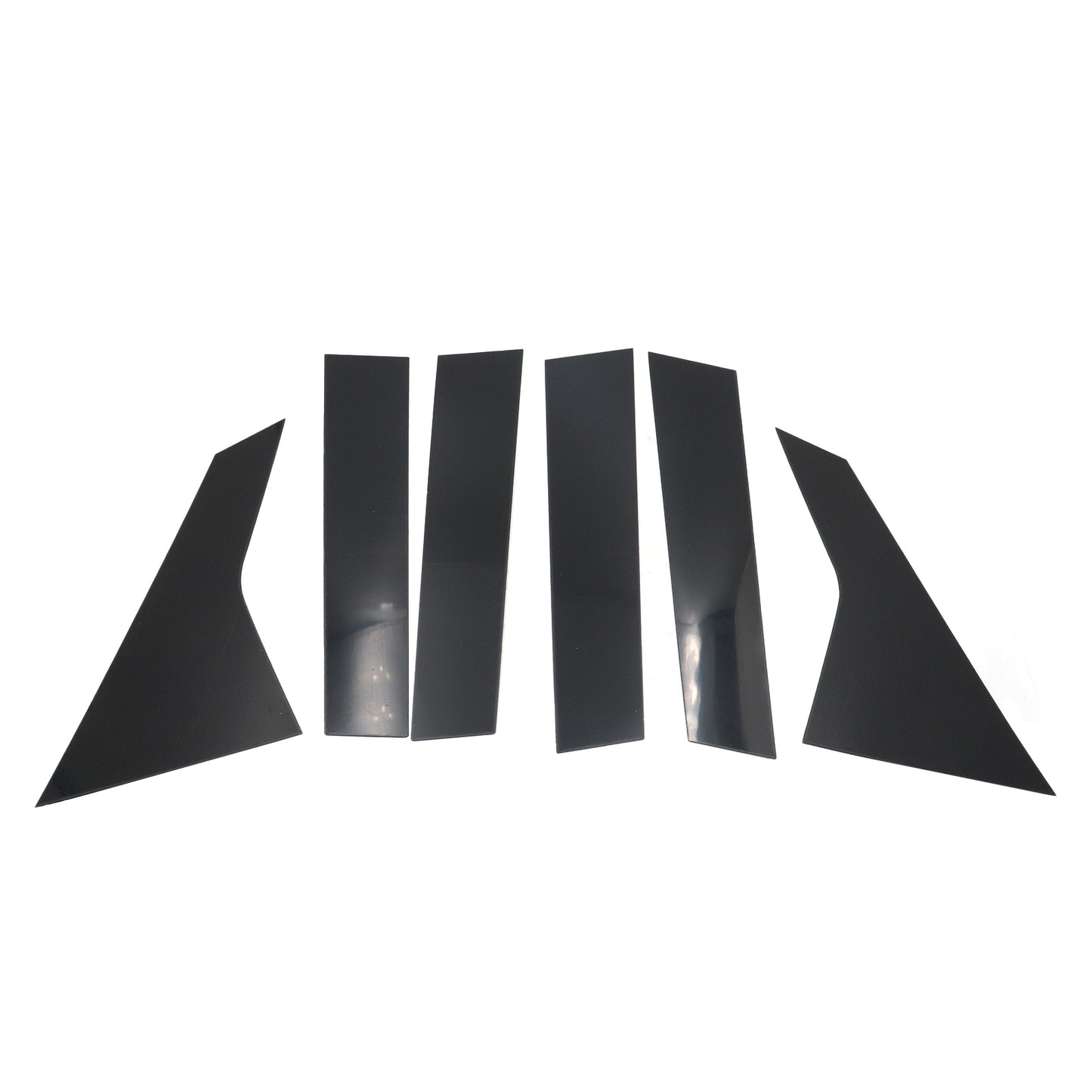 6X Fits Honda Civic sedan 11th 2022 Car Black Window BC Pillar Posts Cover Trim