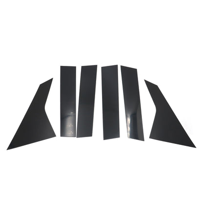 6X Fits Honda Civic sedan 11th 2022 Car Black Window BC Pillar Posts Cover Trim