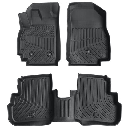 2 Row Floor Mats Liner For 2016-2022 Chevrolet Spark Hatchback Front & Rear TPE