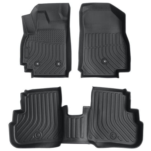 2 Row Floor Mats Liner For 2016-2022 Chevrolet Spark Hatchback Front & Rear TPE