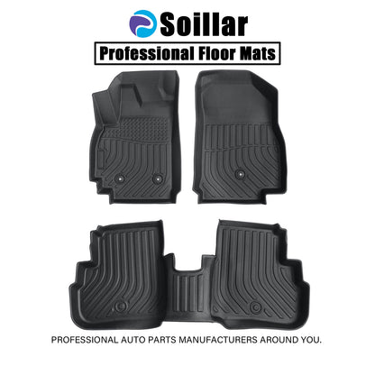 2 Row Floor Mats Liner For 2016-2022 Chevrolet Spark Hatchback Front & Rear TPE