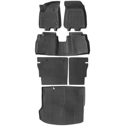 Floor Mats & Trunk Cargo Liner &Backrest Mats For 2024-2025 Chevy Equinox EV TPE