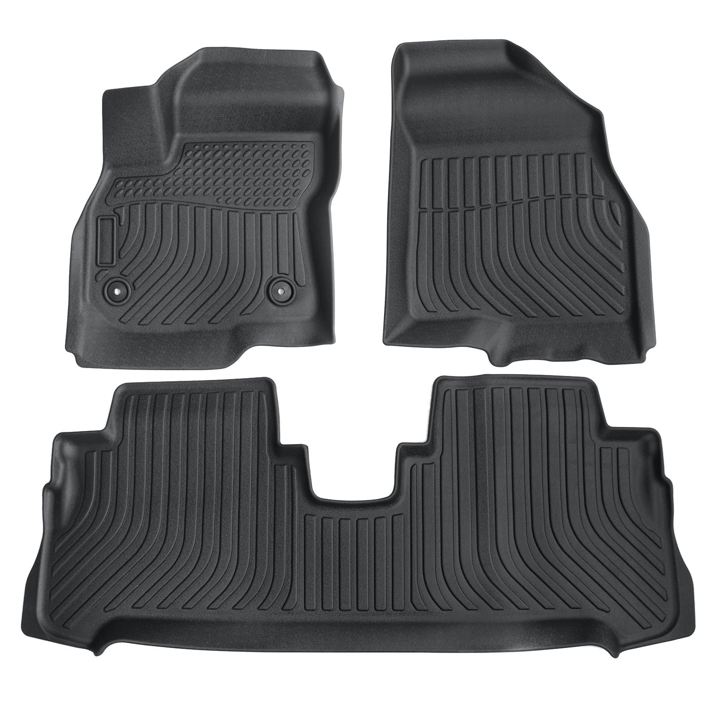 2 Row Floor Mats Liner For 2017 2018 2019 2020 2021 2022 2023 Chevy Bolt EV TPE