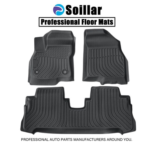 2 Row Floor Mats Liner For 2017 2018 2019 2020 2021 2022 2023 Chevy Bolt EV TPE