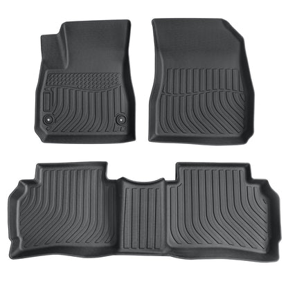 Floor Mats Liners TPE For 2016-2025 Chevrolet Malibu Front & Rear 3D All-Weather
