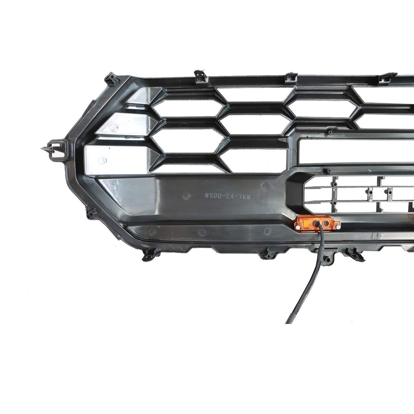 Front Bumper Grille Fit For 2024+ Tacoma Black Upper Grill With LED&Light Bar