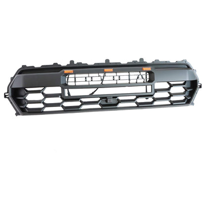 Front Bumper Grille Fit For 2024+ Tacoma Black Upper Grill With LED&Light Bar