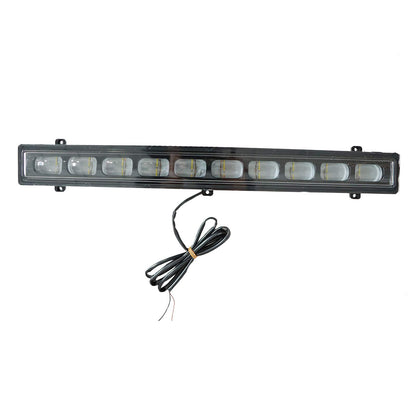 Front Bumper Grille Fit For 2024+ Tacoma Black Upper Grill With LED&Light Bar
